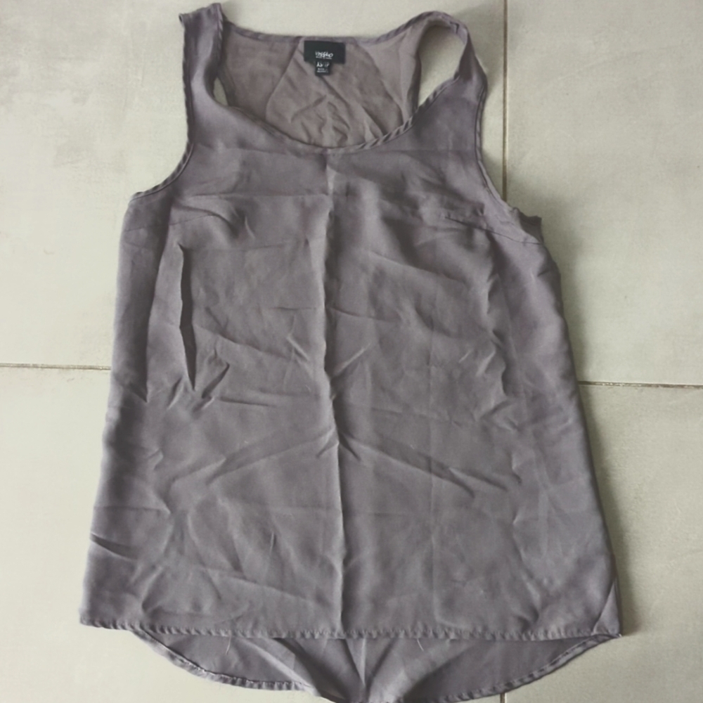 3/$20 Massimo Lightweight Grey Purple Tank Top